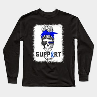 Support Squad Colorectal Colon Cancer Awareness Long Sleeve T-Shirt